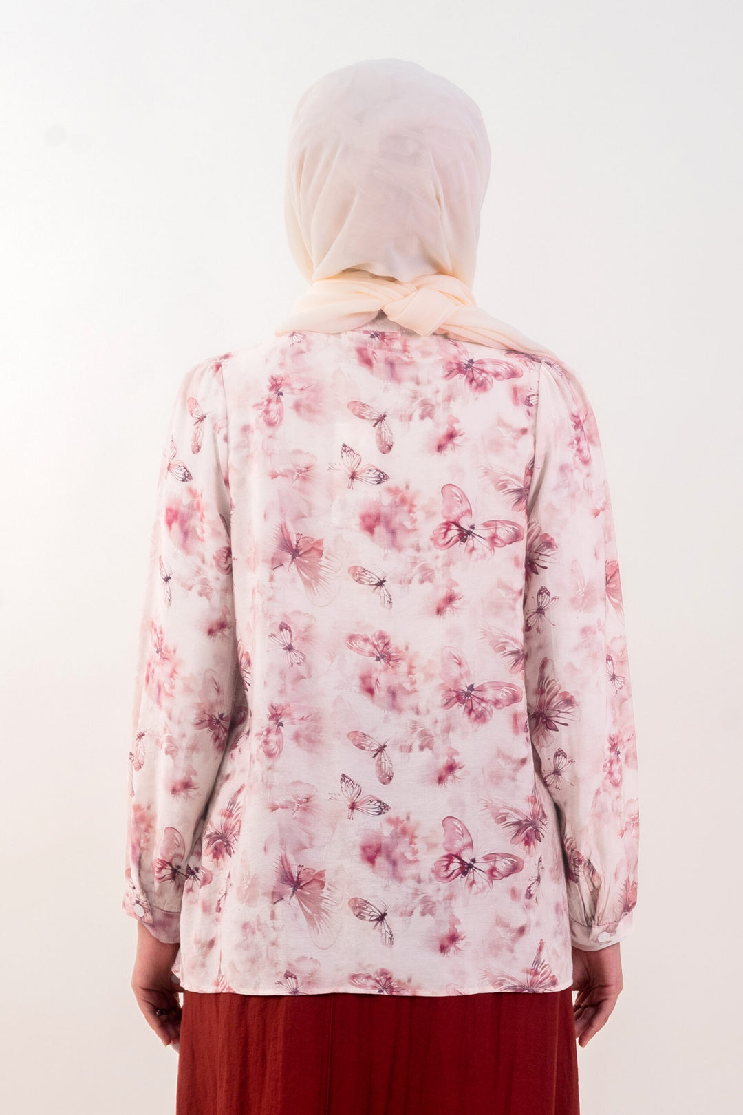 Diandra Printed Blouse Pink