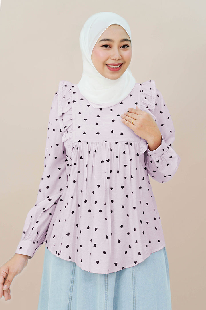 Donita Blouse Soft Lilac
