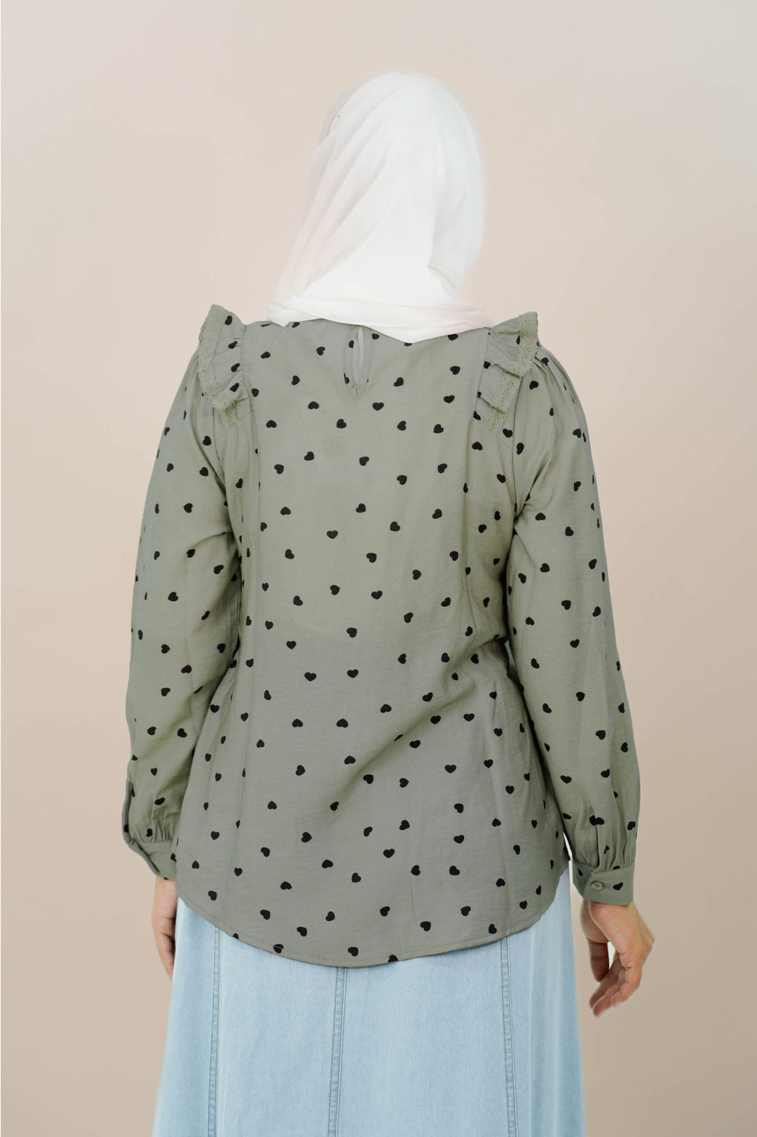 Donita Blouse Moss Green