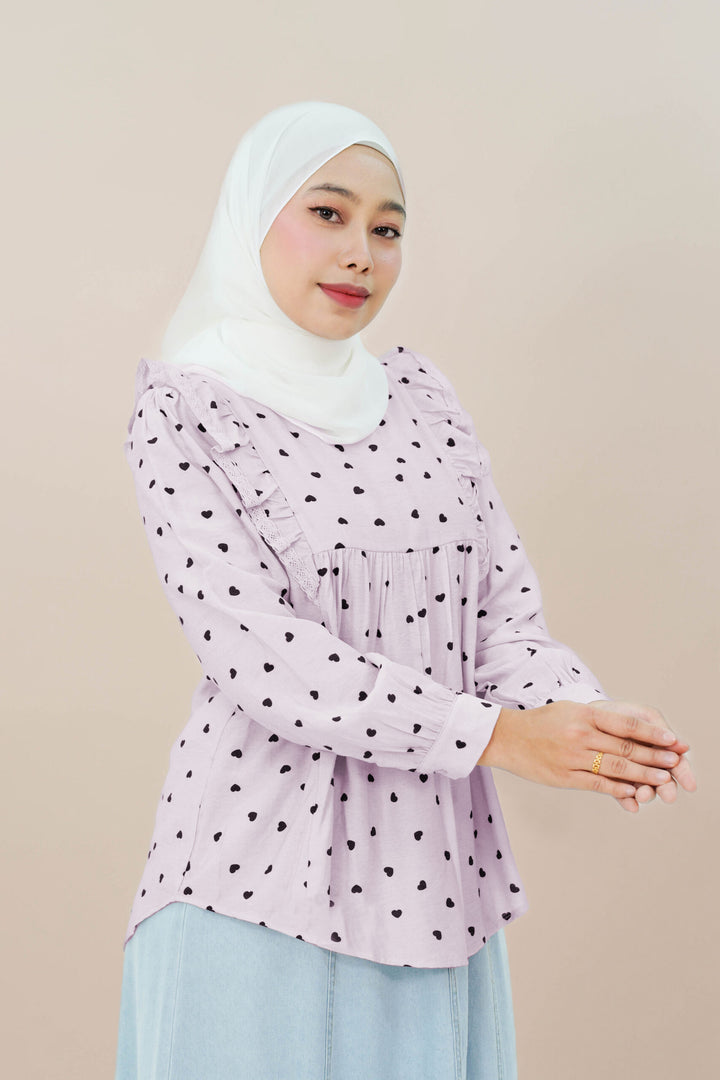 Donita Blouse Soft Lilac