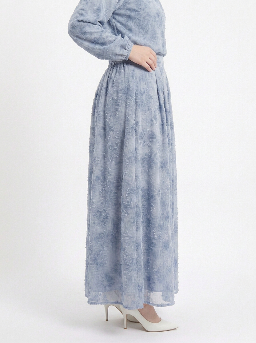Erin Plus Chiffon Embroidered Skirt