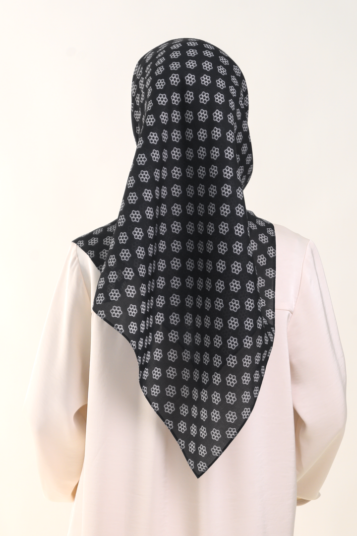 Emmy Square Cotton Voile Black