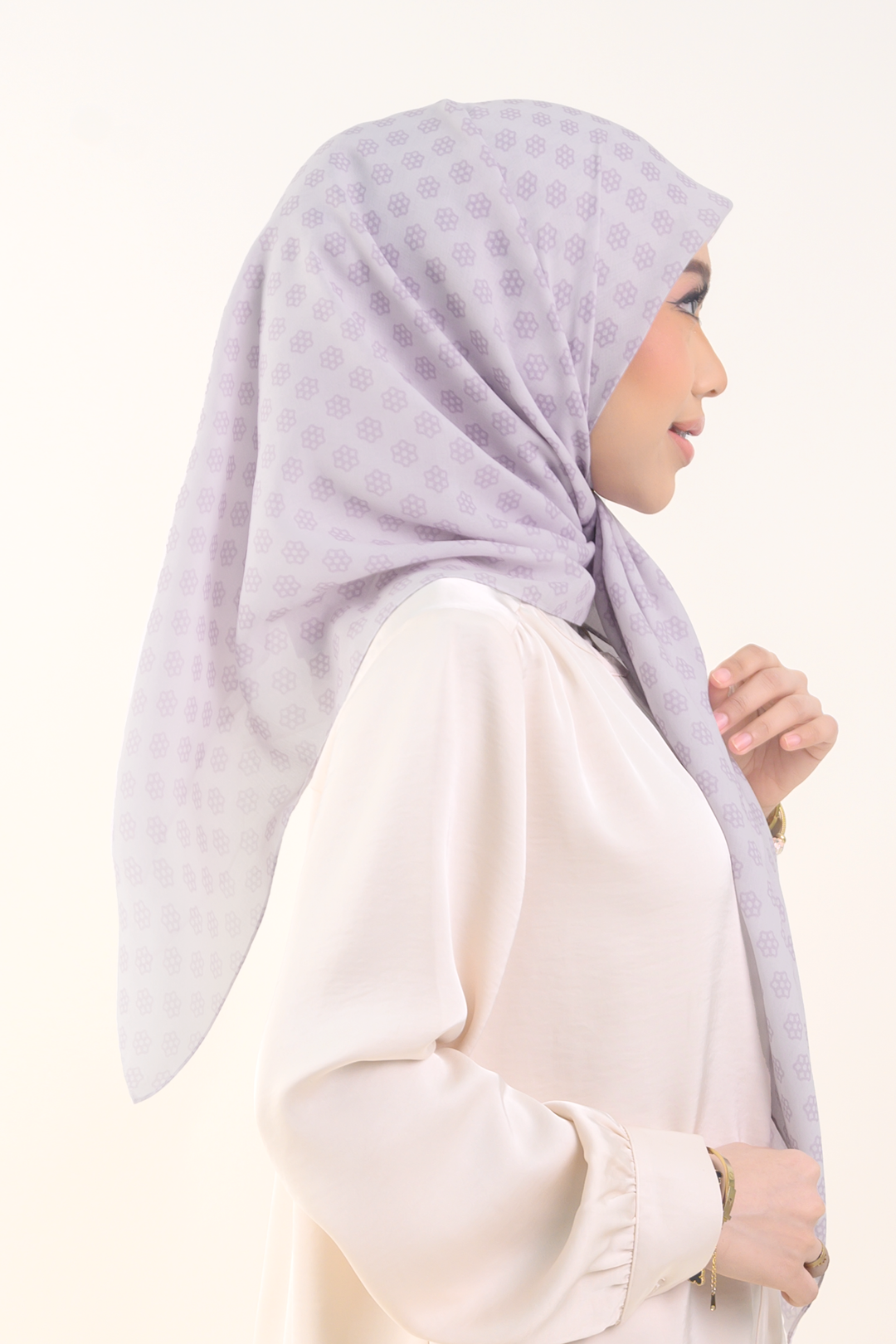 Emmy Square Cotton Voile Lilac