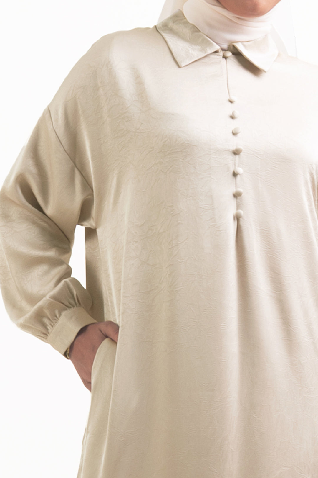 Florence Hand Crush Satin Latte