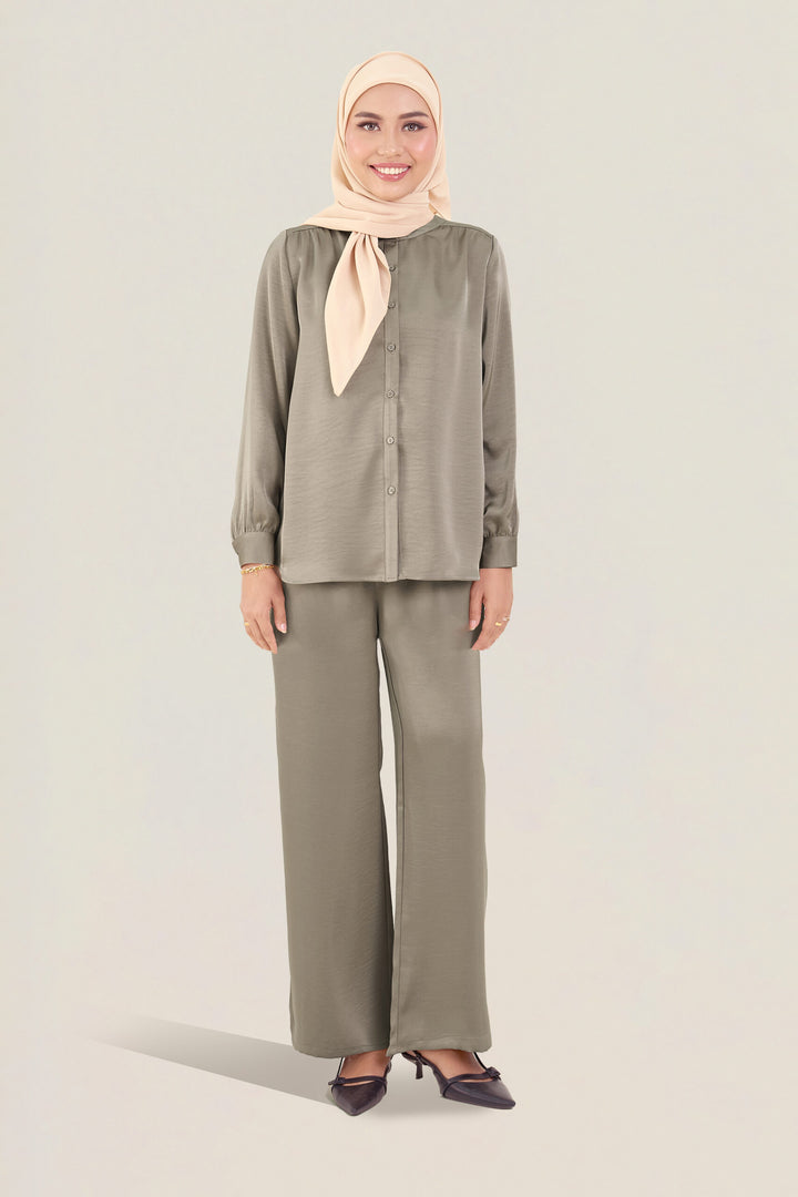 Stella Satin Pants Champagne