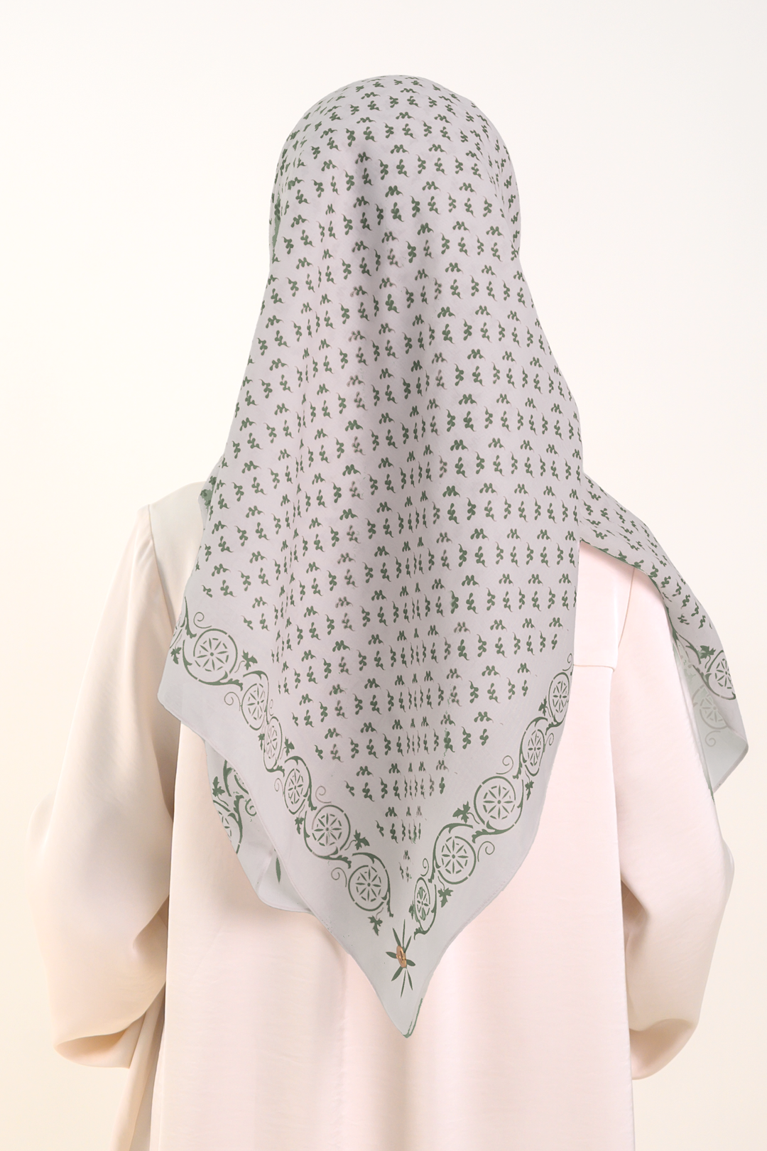 Gianna Square Cotton Voile Green