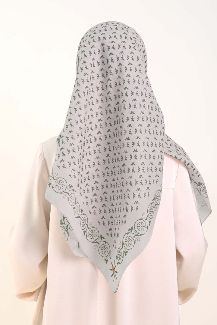 Gianna Square Cotton Voile Green