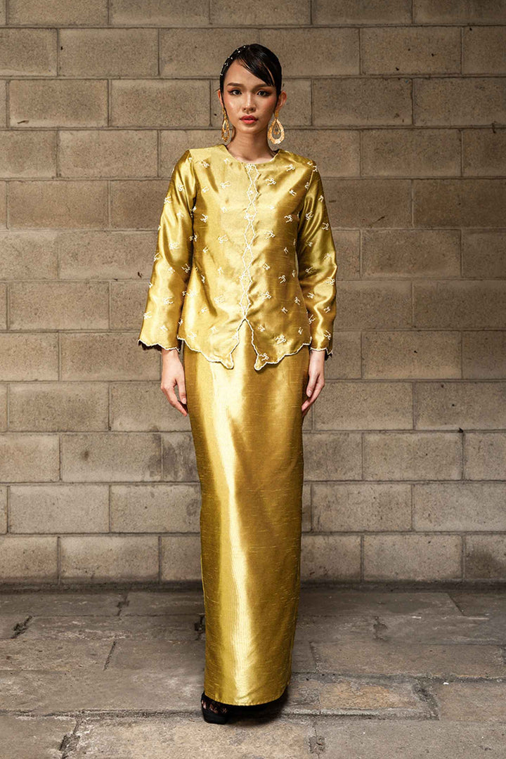 Ilona Kebaya Moden in Gold