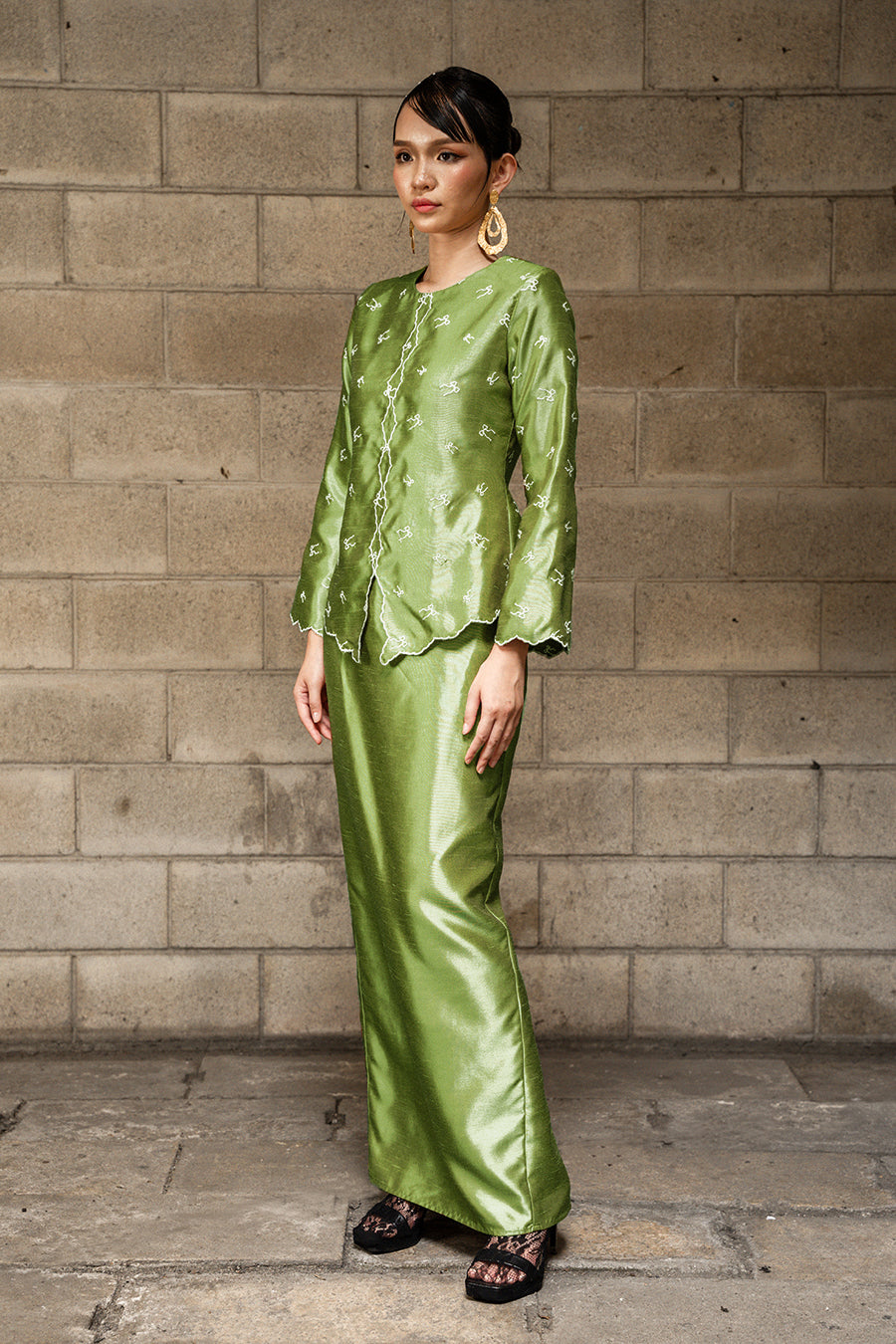 Ilona Kebaya Moden in Green