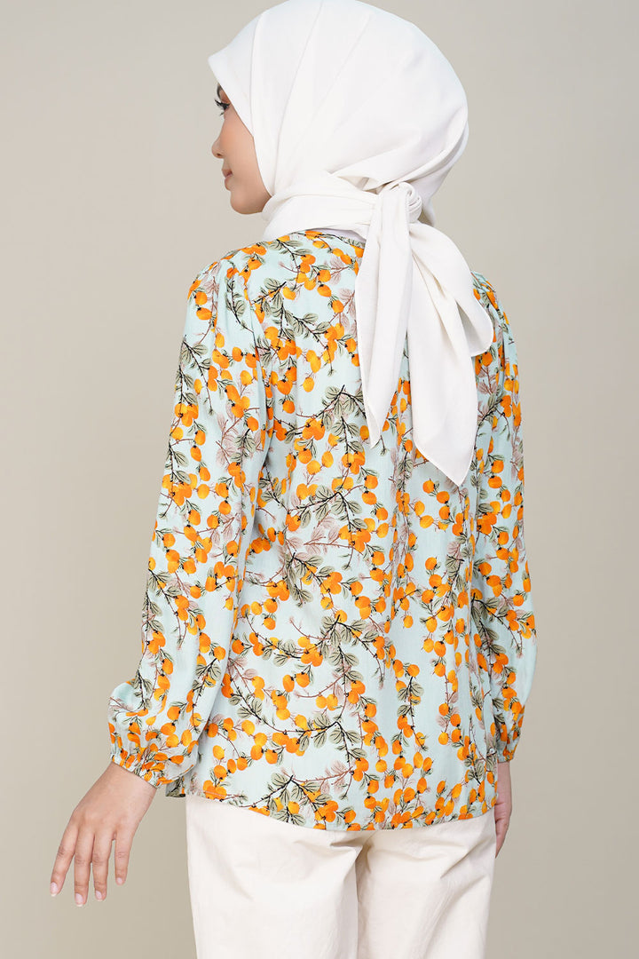 Rayon D Printed Sea Green