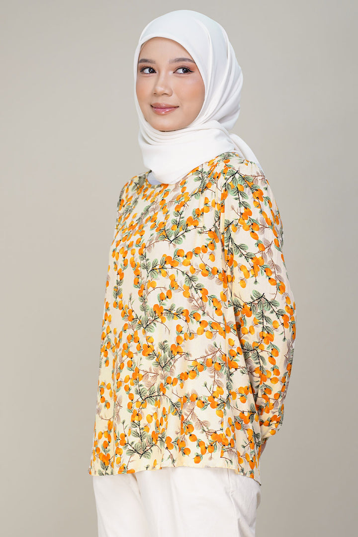Rayon D Printed Beige