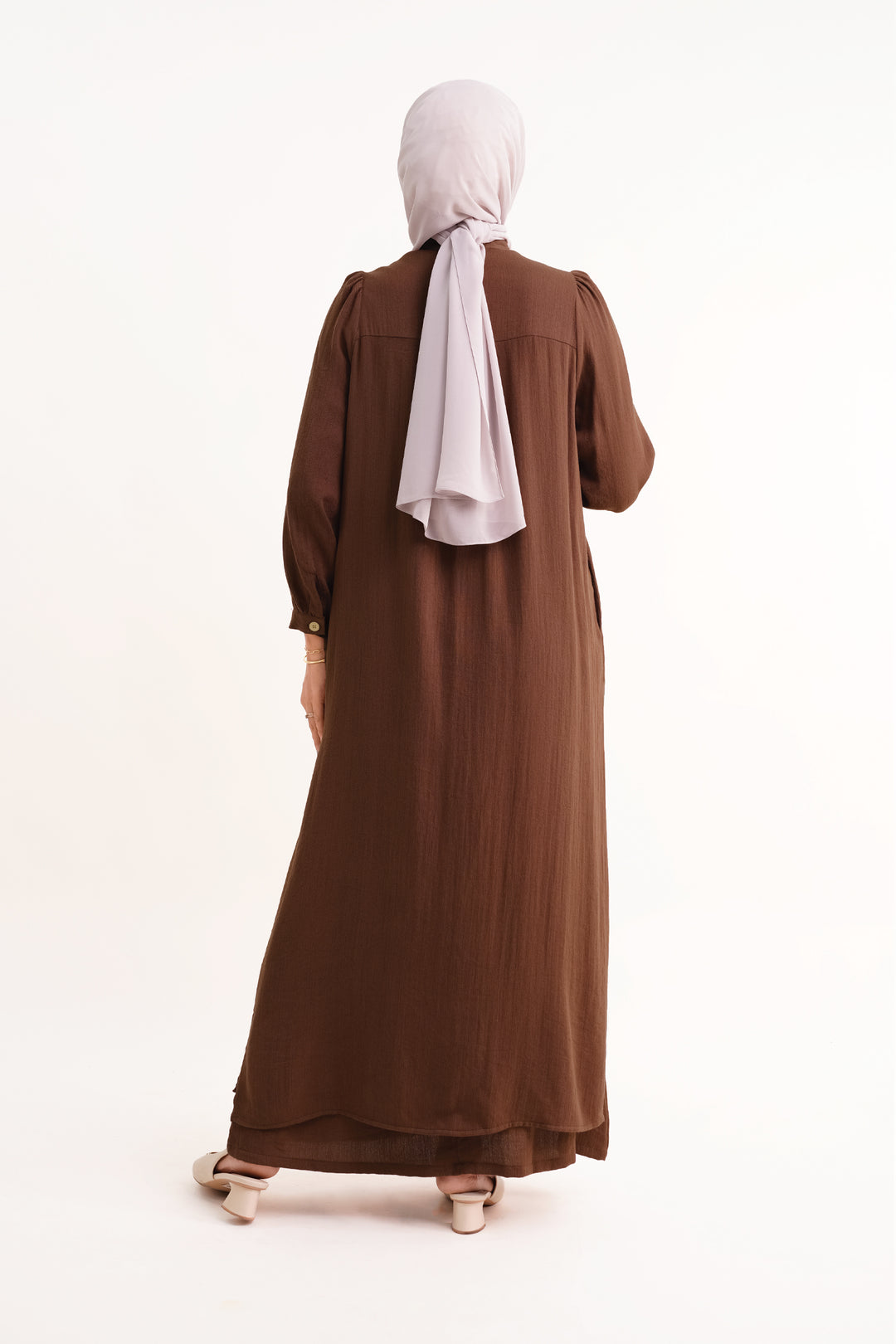 Joanna Linen Long Blouse Brown