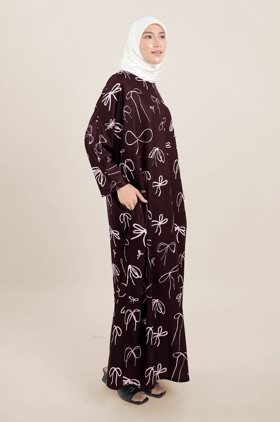 Kalisya Kaftan Maroon