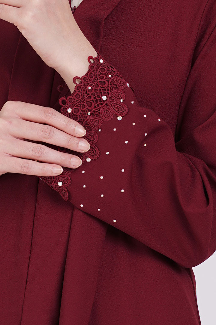 Kemboja Kebaya Maroon (XS - 5XL)