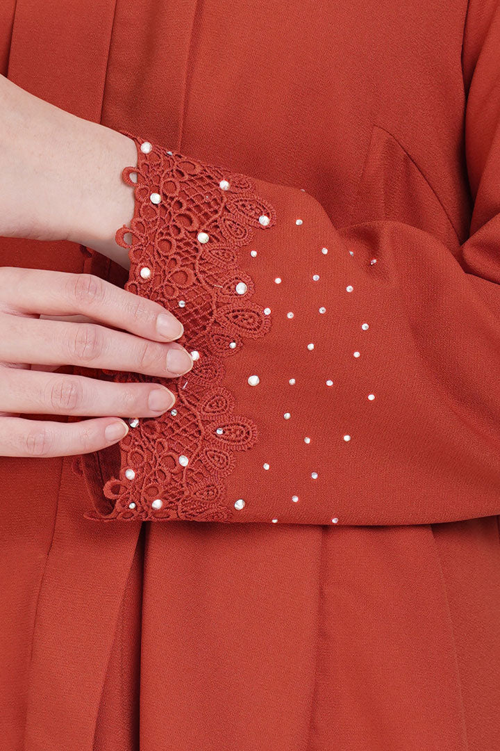 Kemboja Kebaya Brick Orange (XS - 5XL)