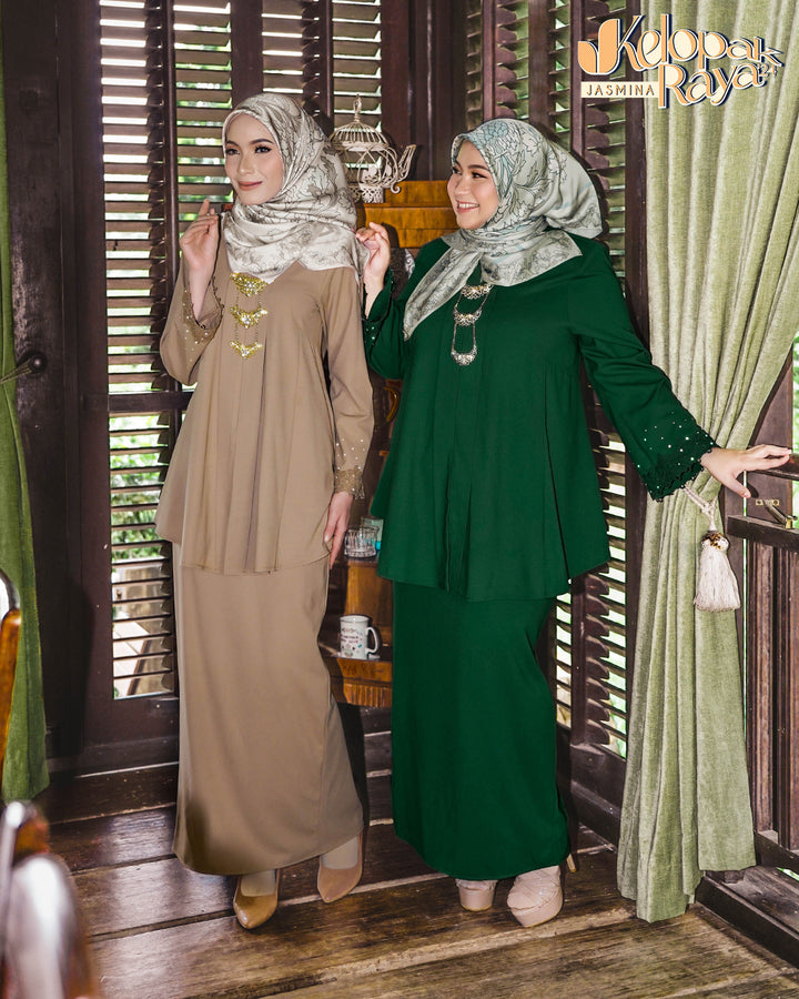 Kemboja Kebaya Green (XS - 5XL)