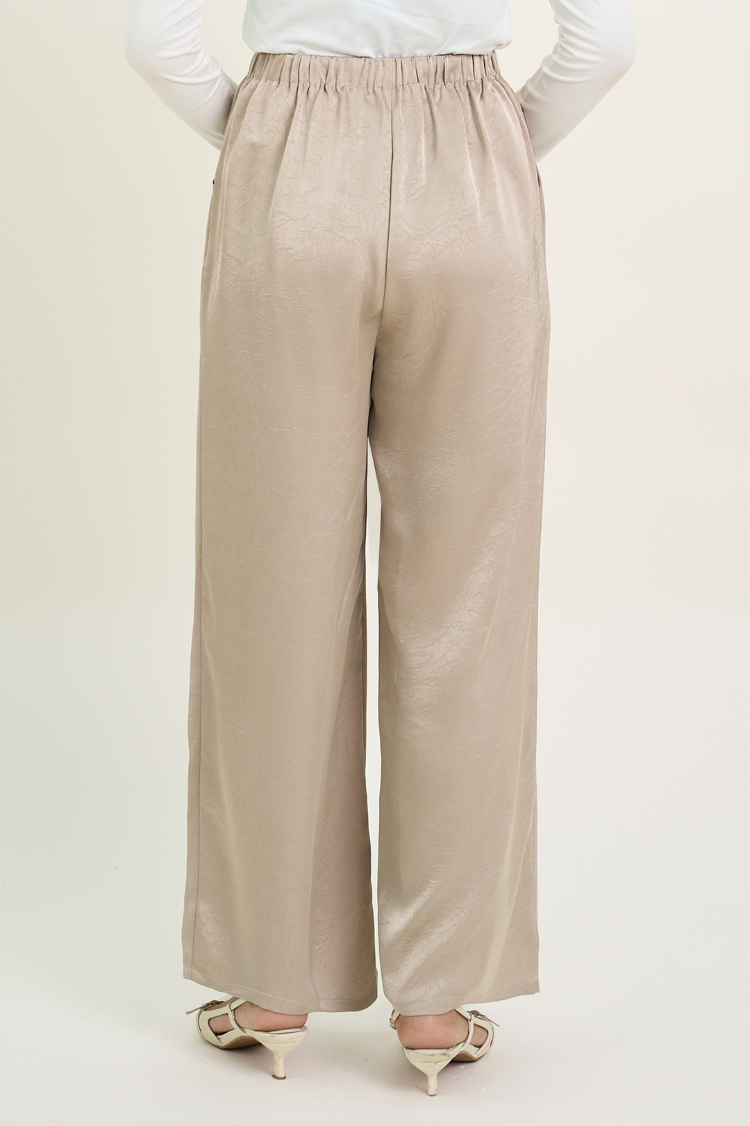Isabelle Satin Pants Latte