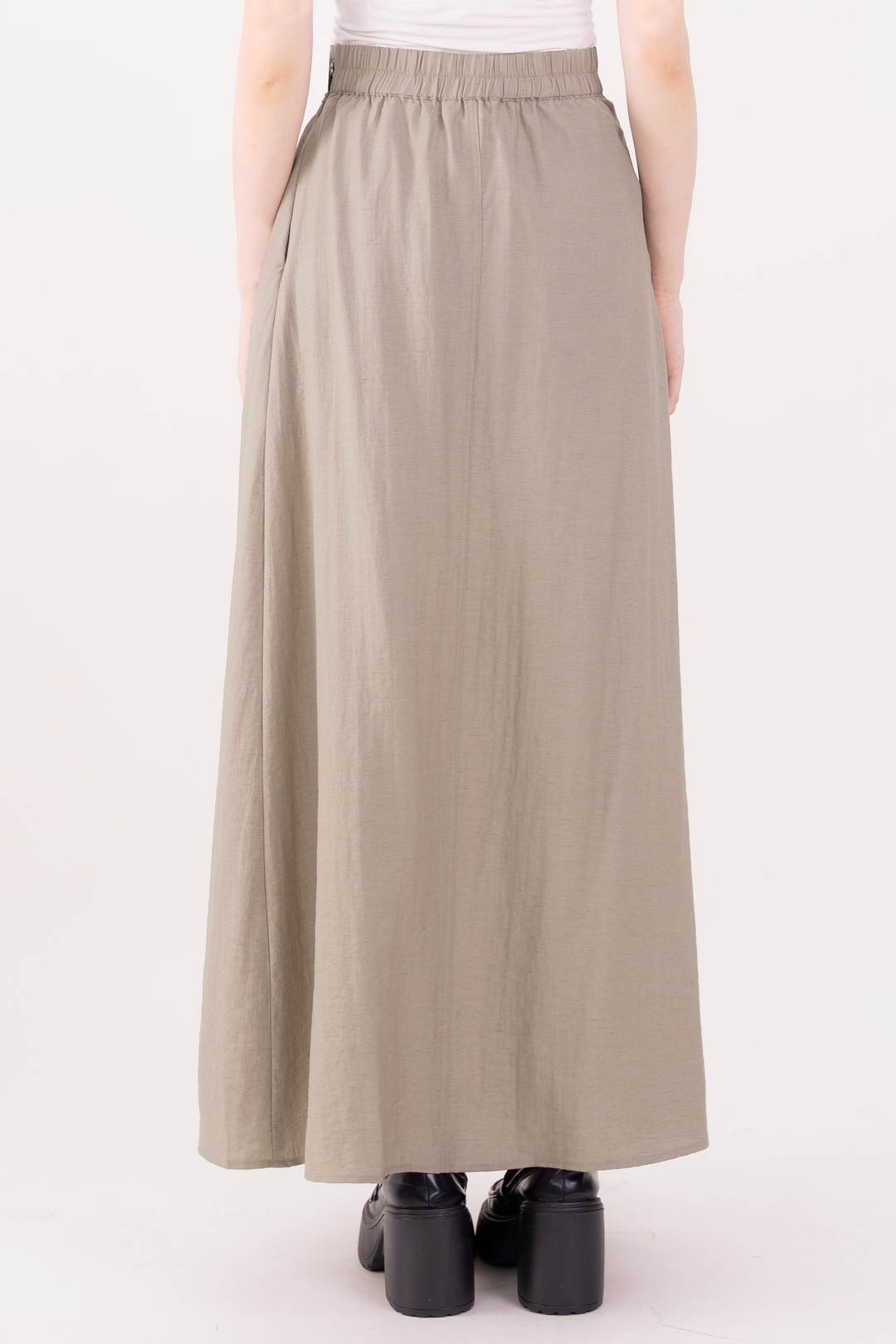 Sienna Semi-Pleated Skirt Light Brown