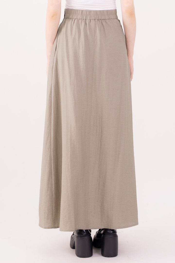 Sienna Semi-Pleated Skirt Light Brown