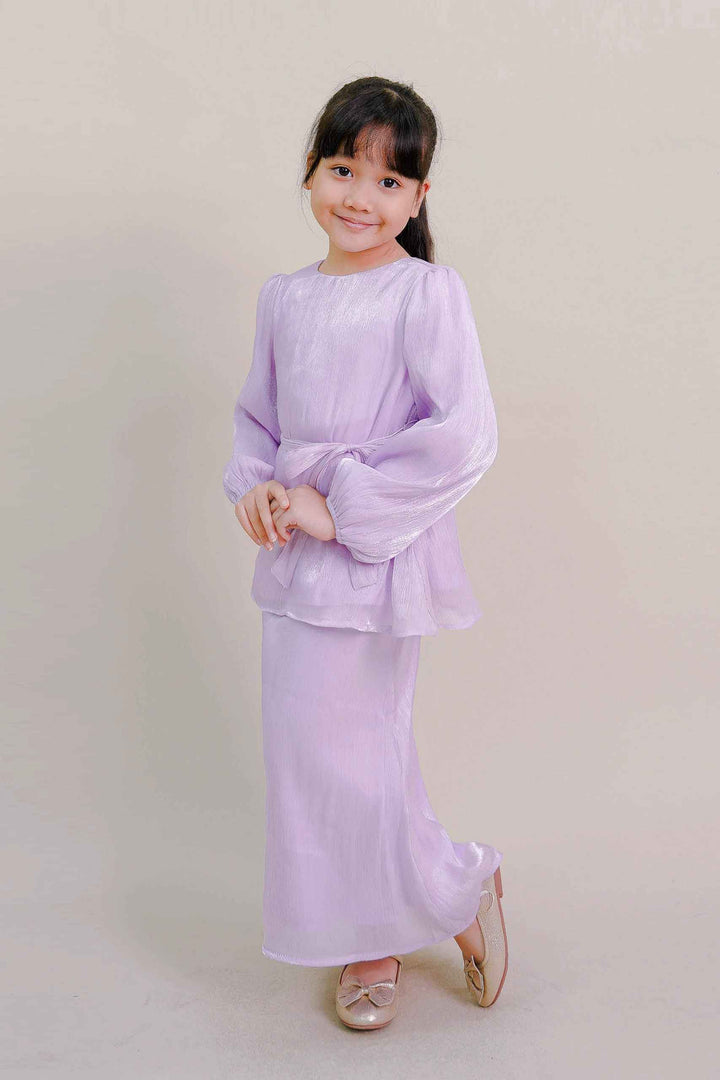 Thea Kids Kurung in Lilac