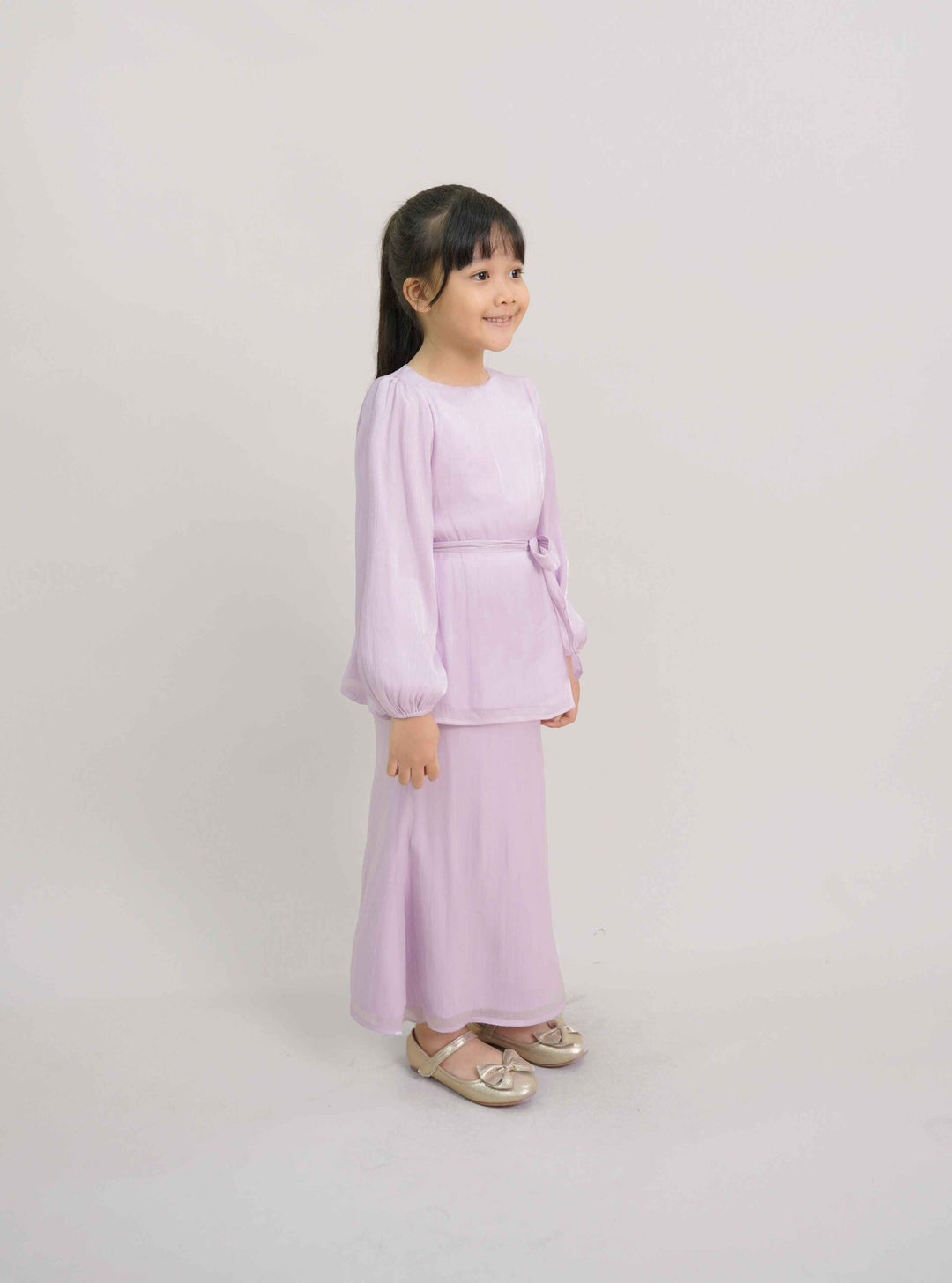 Thea Kids Kurung in Lilac