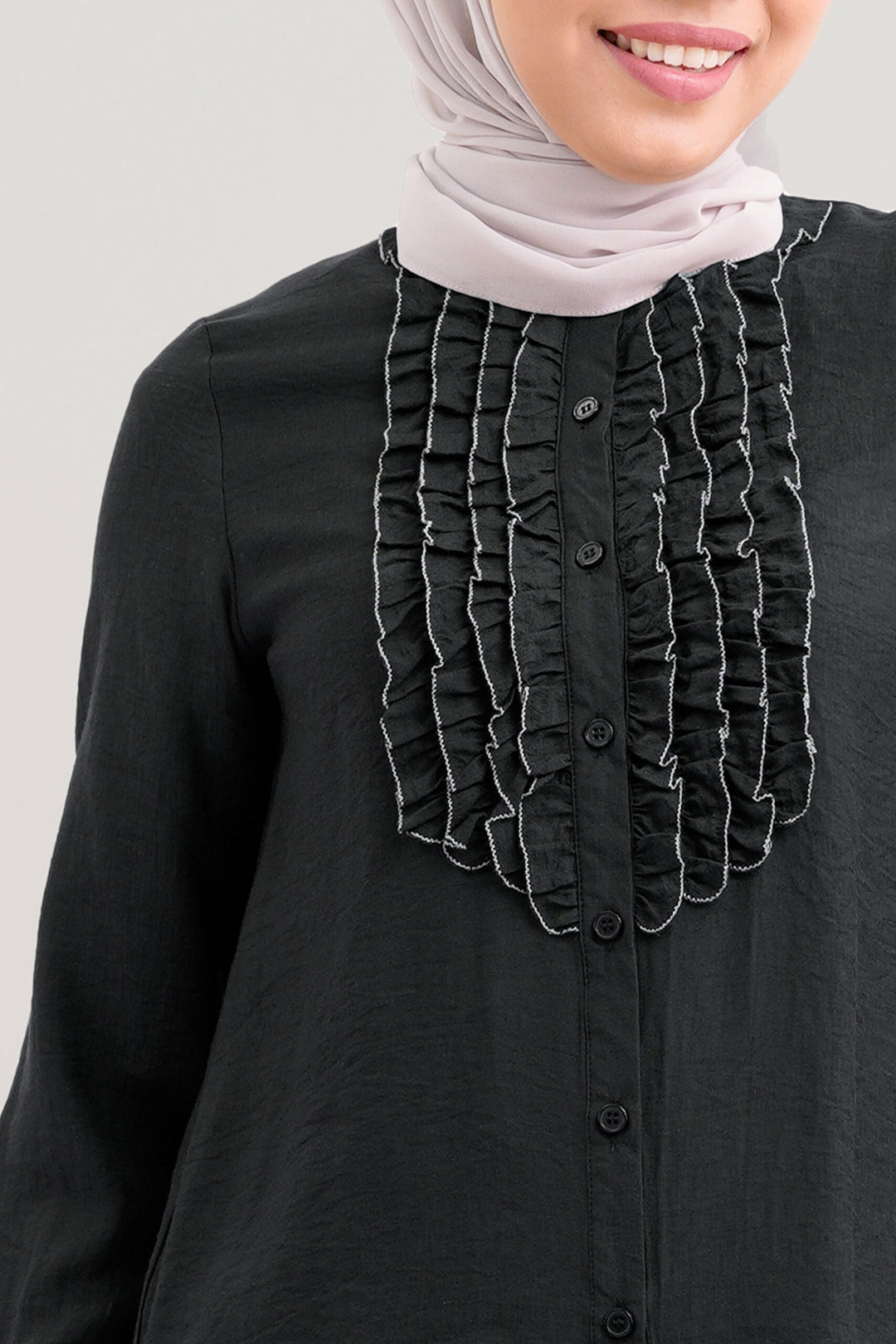 Marcelline Ruffled Blouse Black
