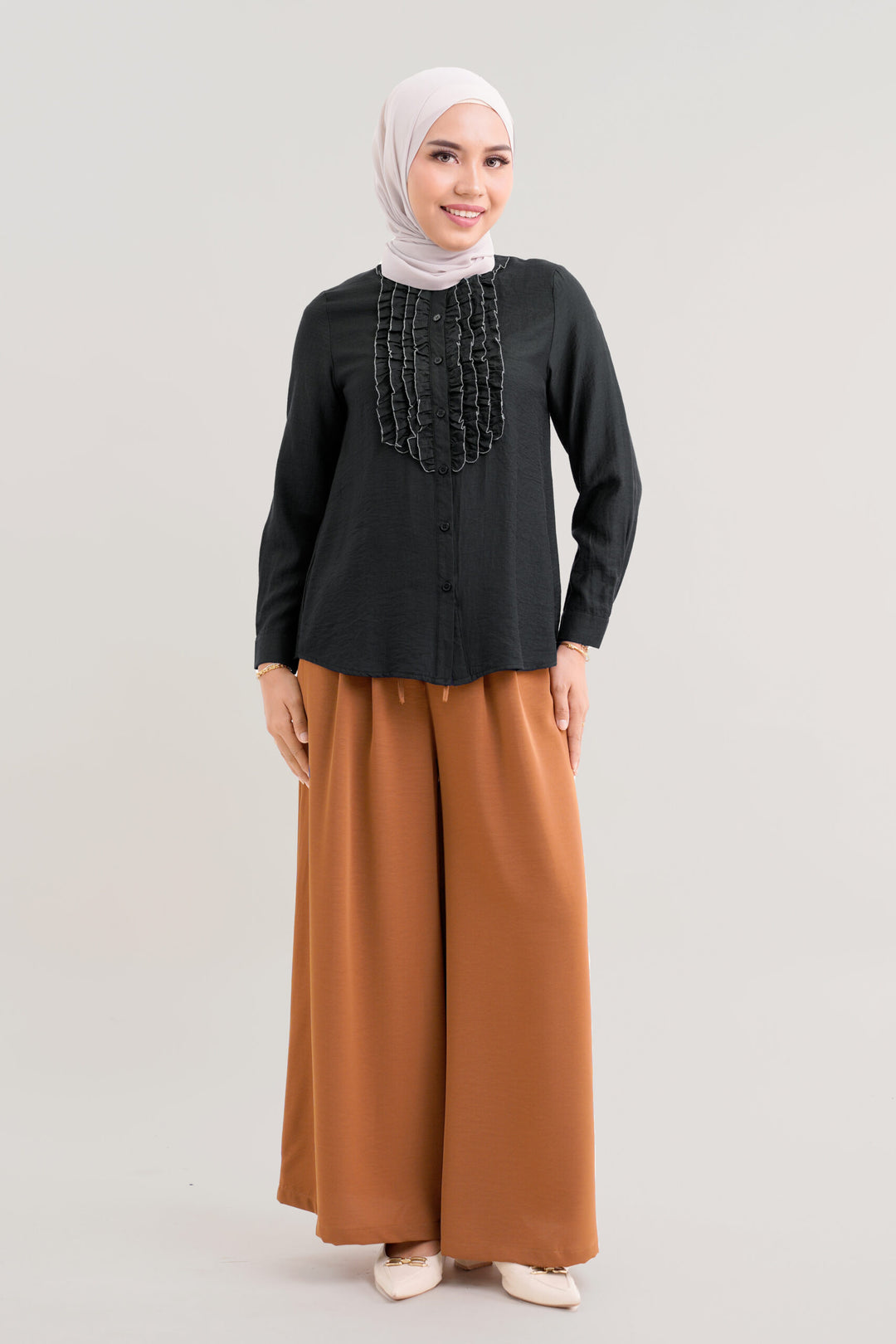 Marcelline Ruffled Blouse Black