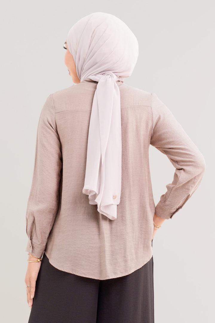 Marcelline Ruffled Blouse Dusty Pink