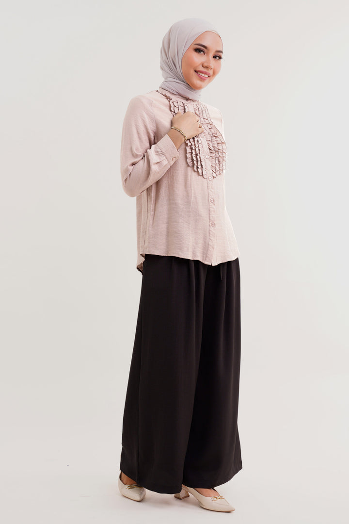 Marcelline Ruffled Blouse Dusty Pink