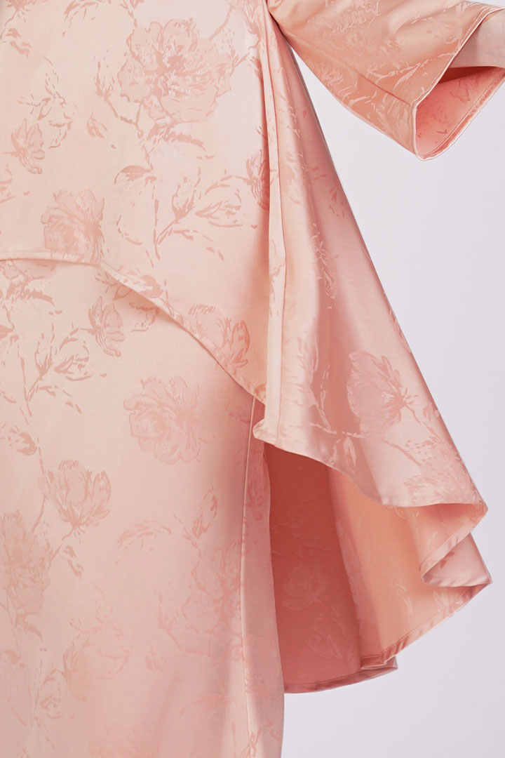 Mawar Kids Kurung Peach