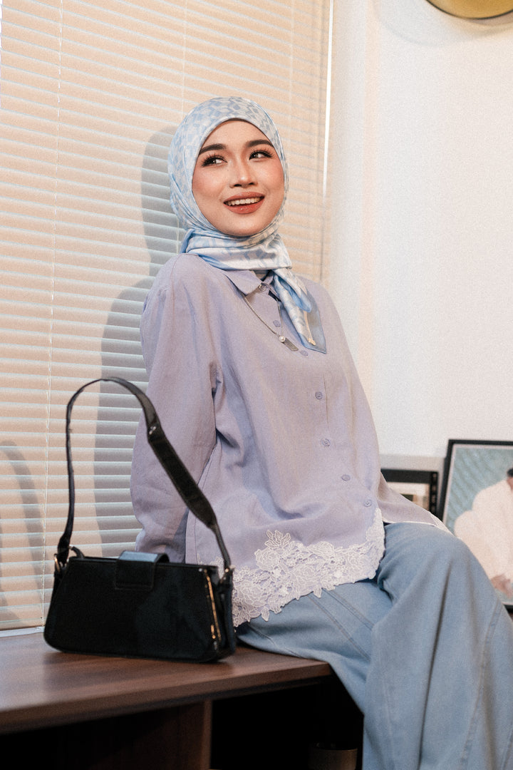 Melaney Lace Cotton Blouse