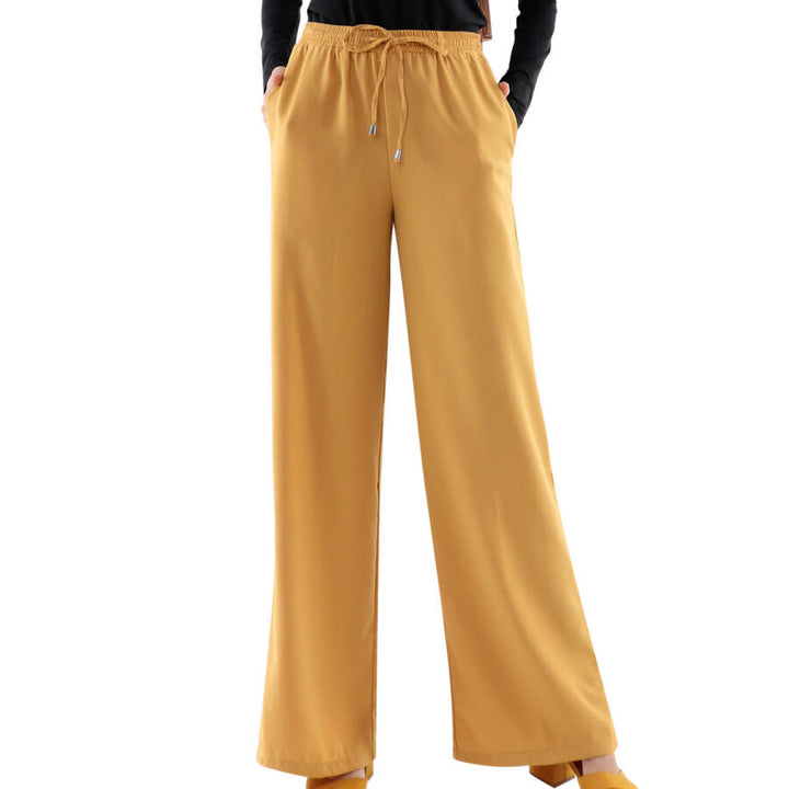Darcey Wide Legged Palazzo Pants Mustard Yellow