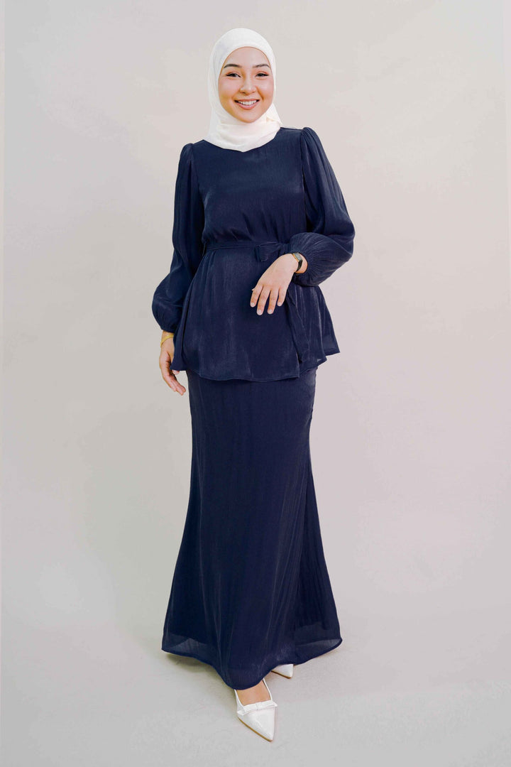 Thea Kurung in Navy