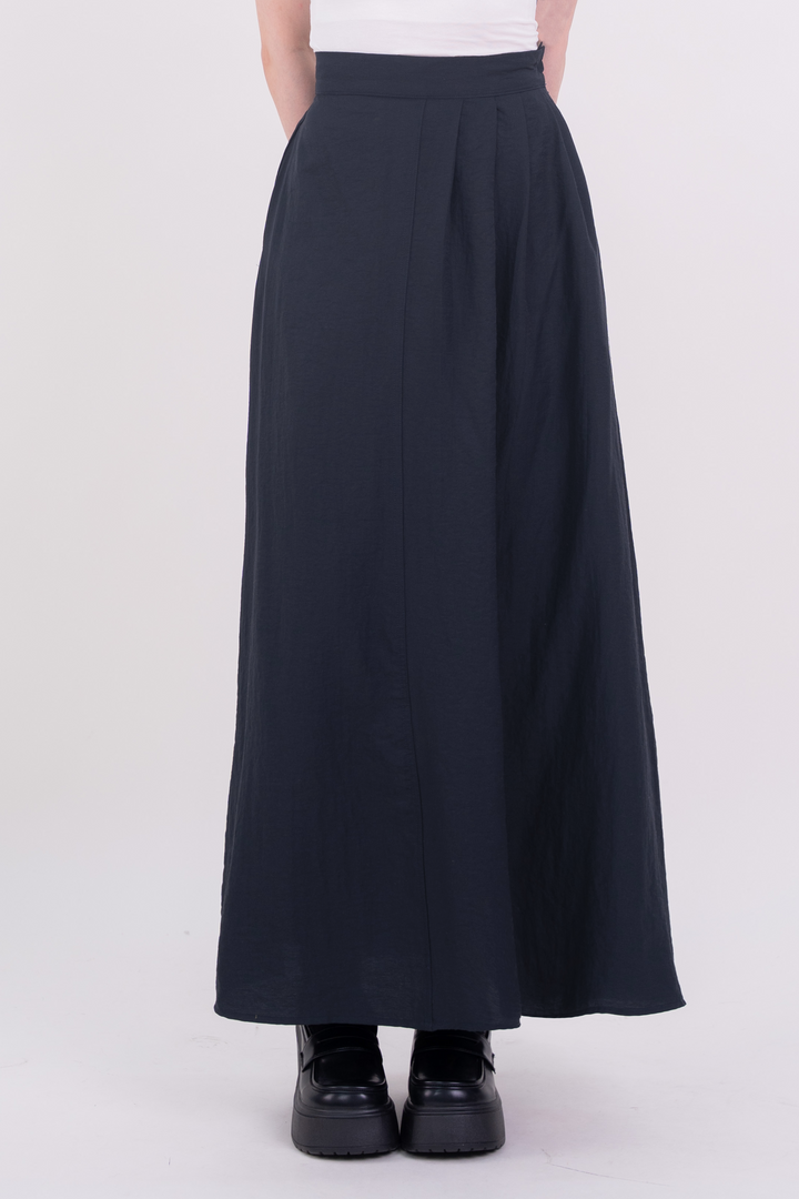 Sienna Semi-Pleated Skirt Navy