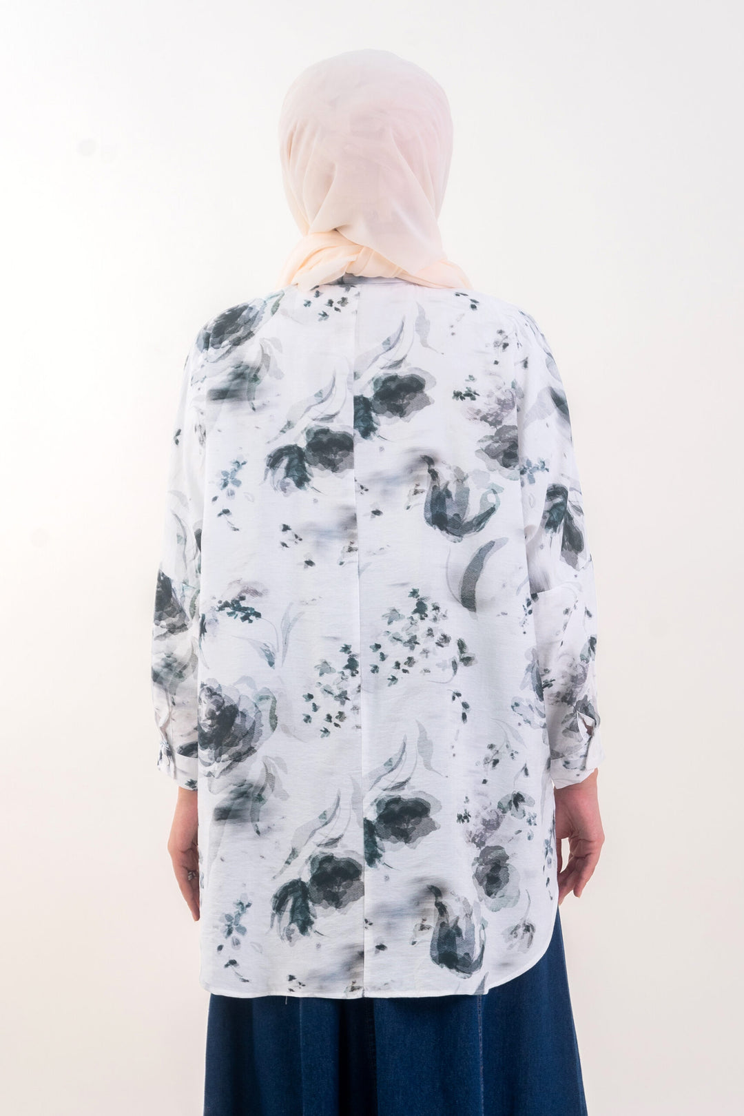 Nelly Printed Shirt White