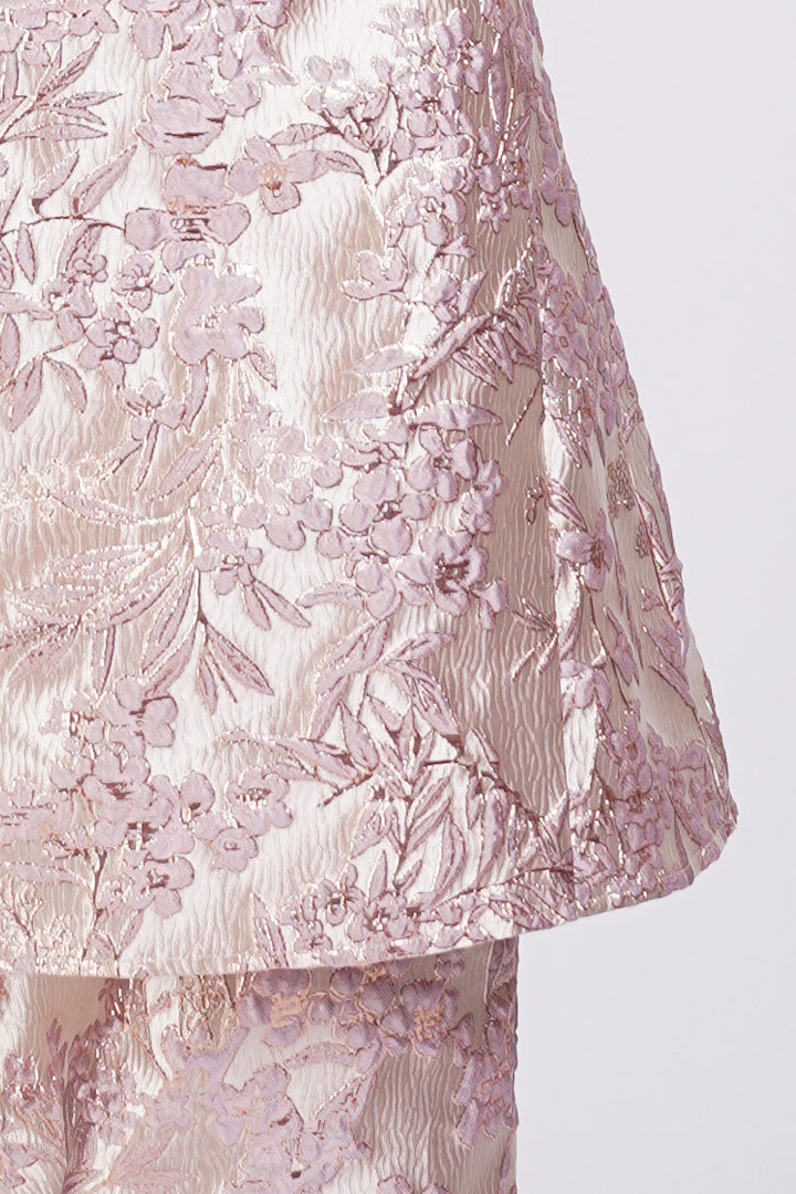 Peony Kids Kurung Brocade Pink