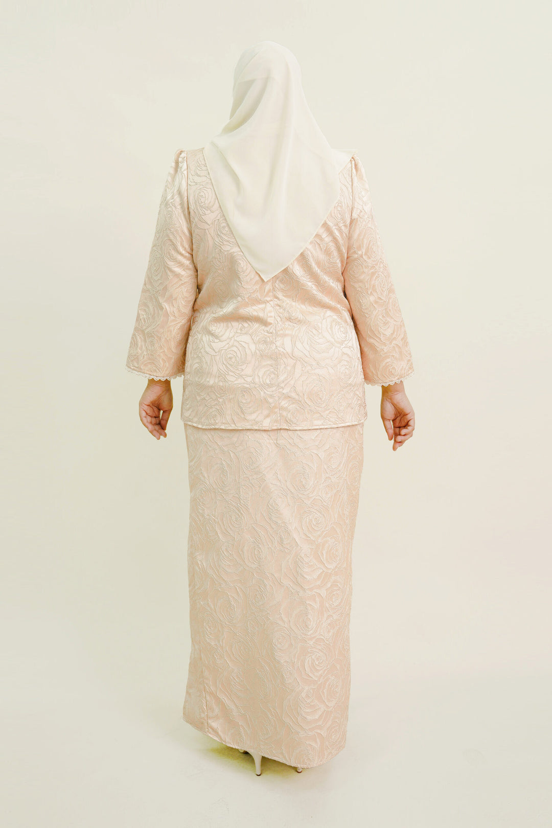 Felline Plus Size Kurung in Pink
