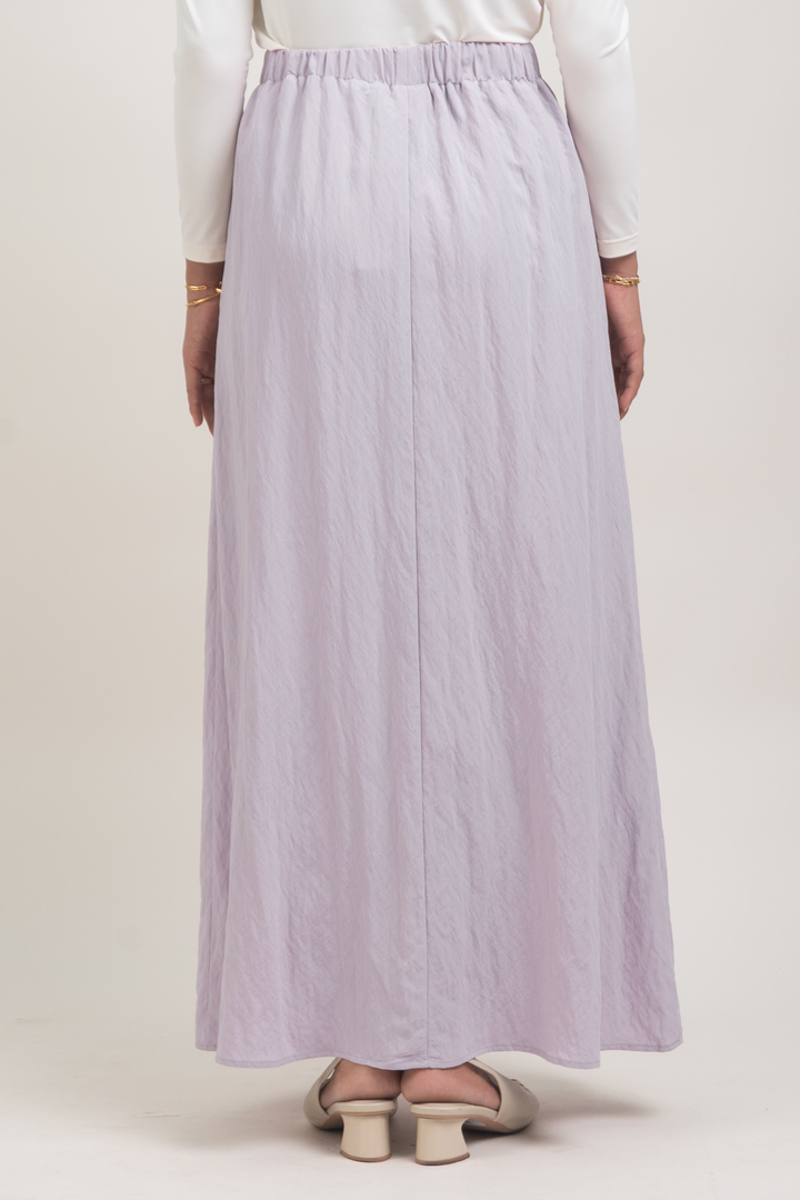 Lunara Cotton Skirt Pastel Purple