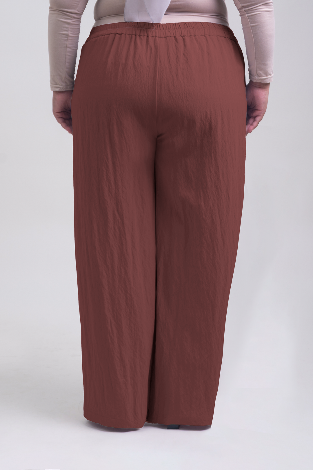 Lunara Plus Size Cotton Pants Copper Brown