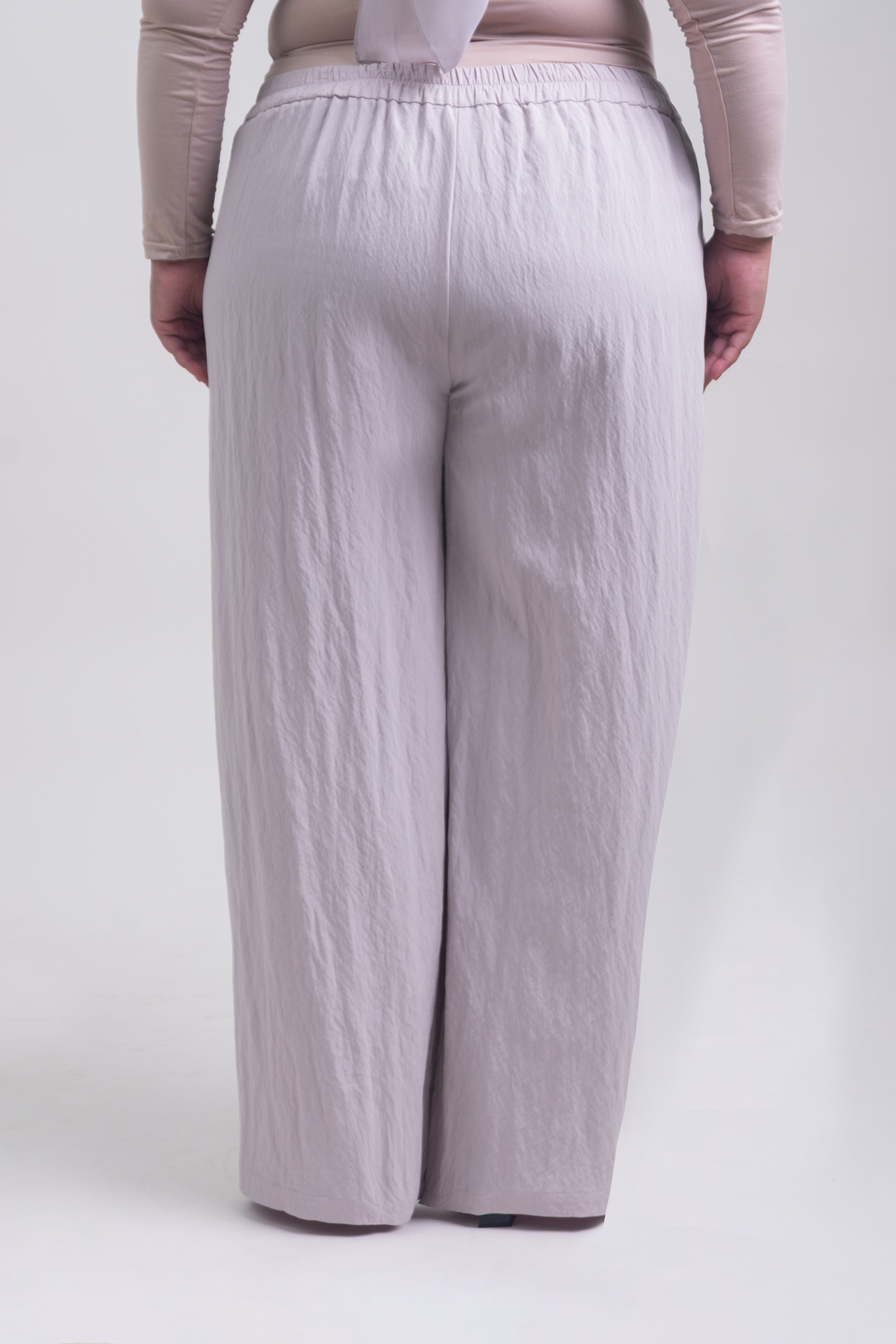 Lunara Plus Size Cotton Pants Pastel Purple