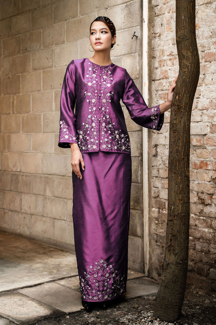 Shera Kurung in Purple