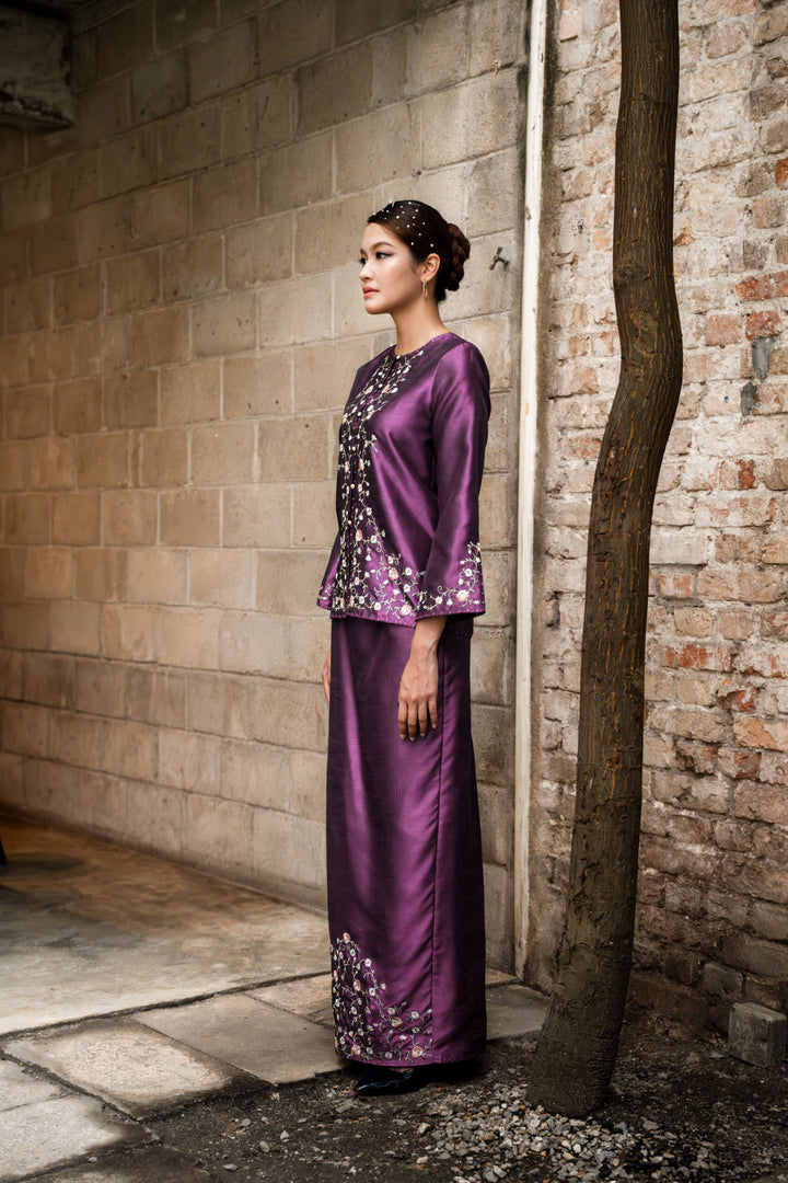 Shera Kurung in Purple