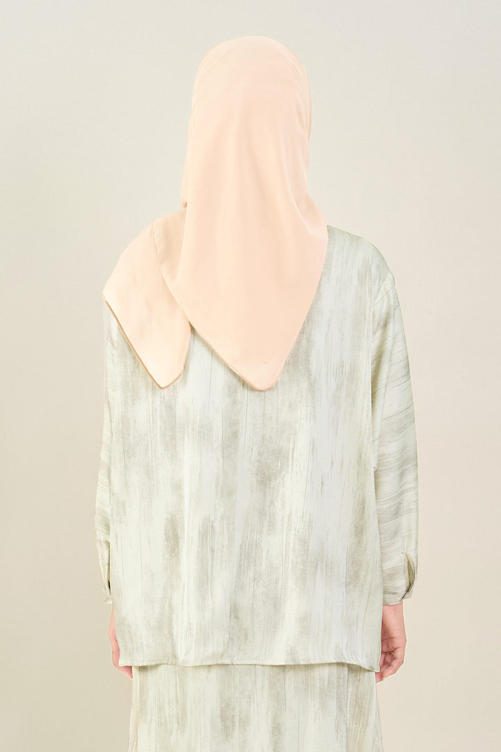 Renata Glitter Brushed Satin Shirt Ivory