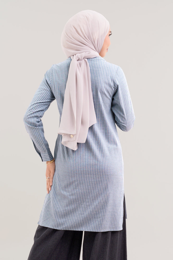 Seraphina Embroidered Blouse Blue