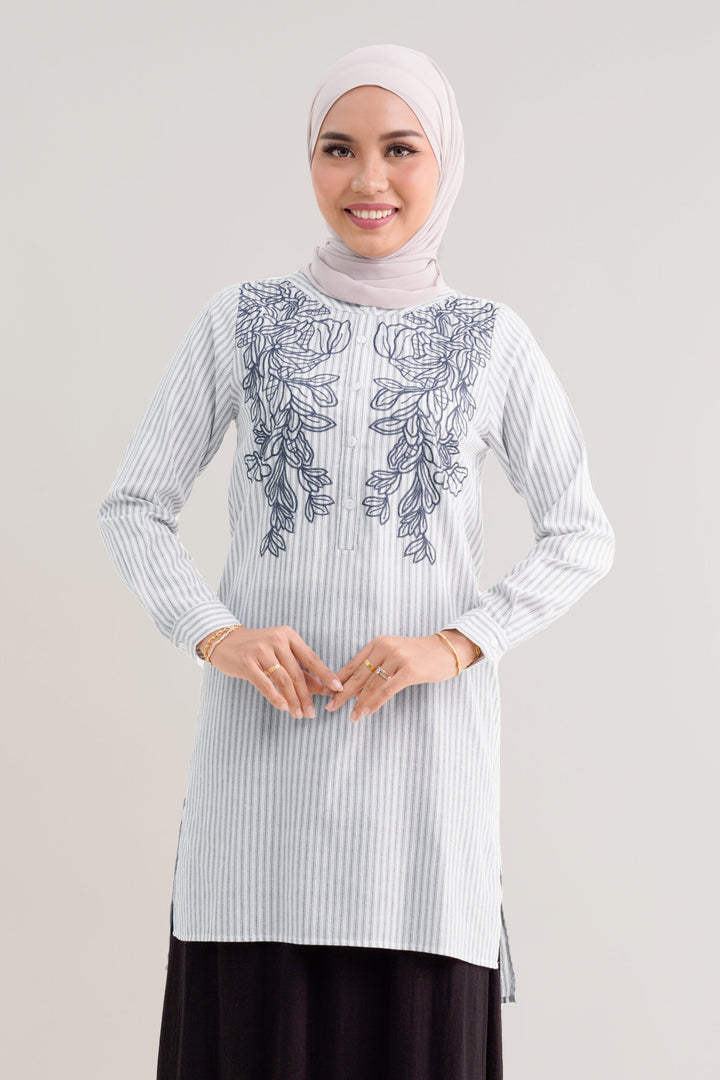 Seraphina Embroidered Blouse White