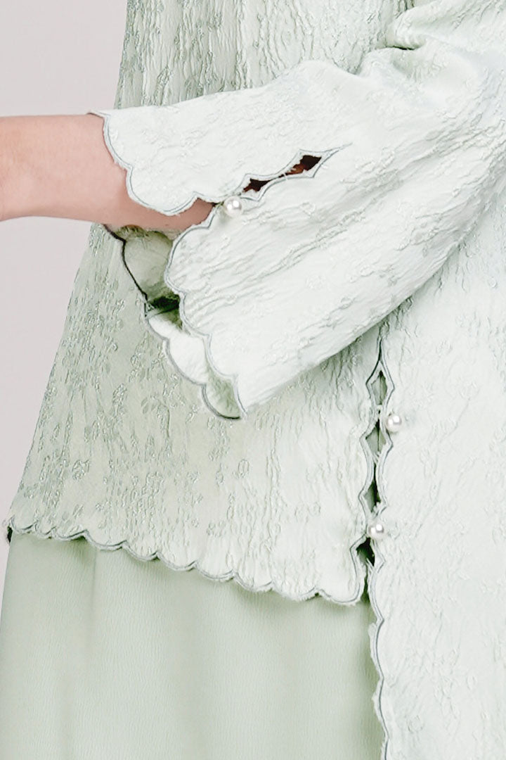 Seroja Kids Kurung Dusty Green