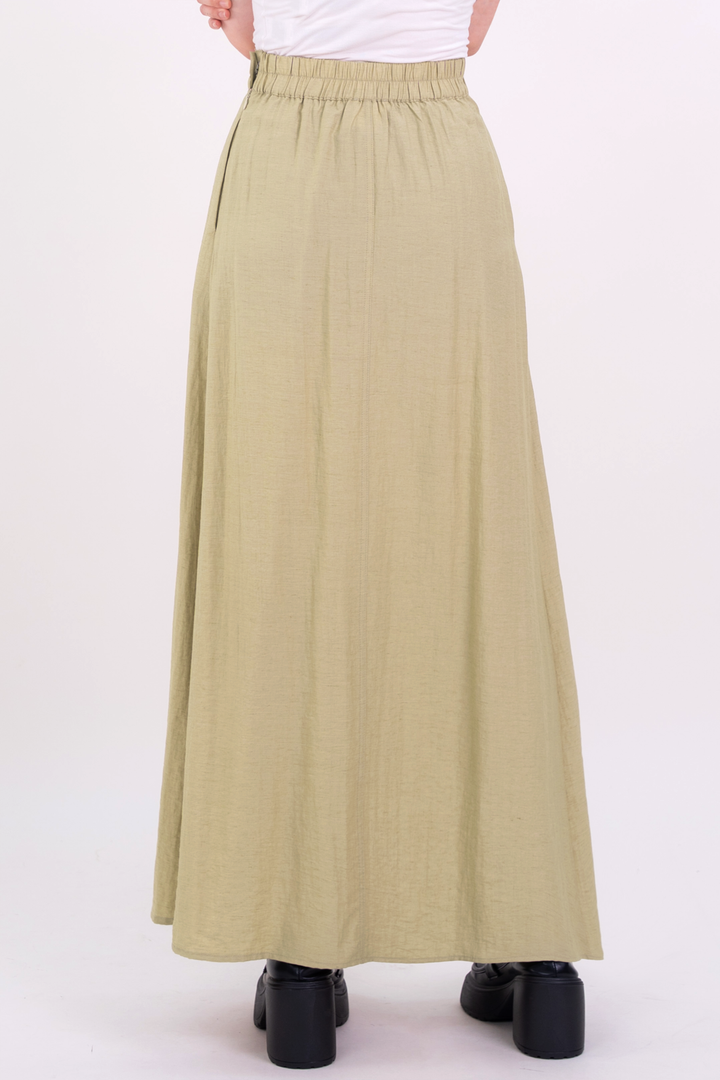Sienna Semi-Pleated Skirt Lemongrass