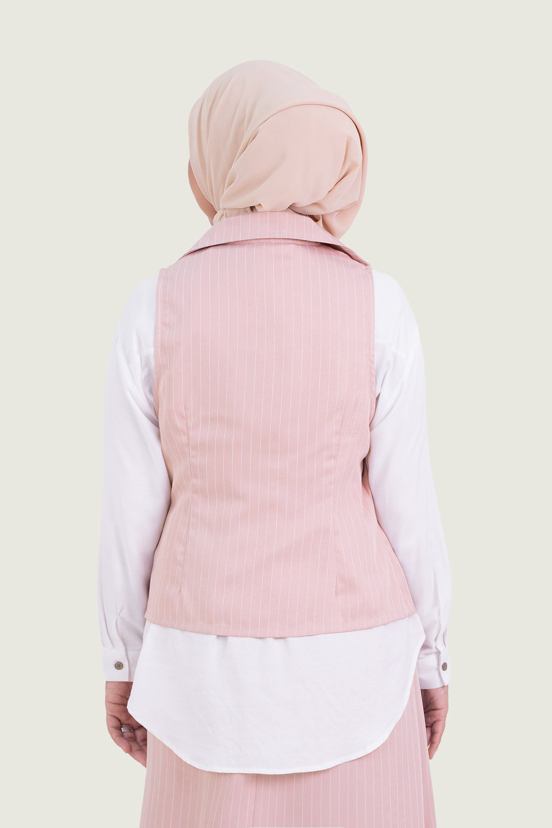 Naomi Stripe Vest Pink