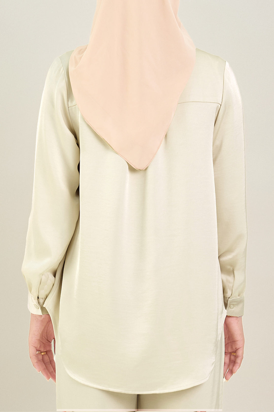 Stella Satin Blouse Beige