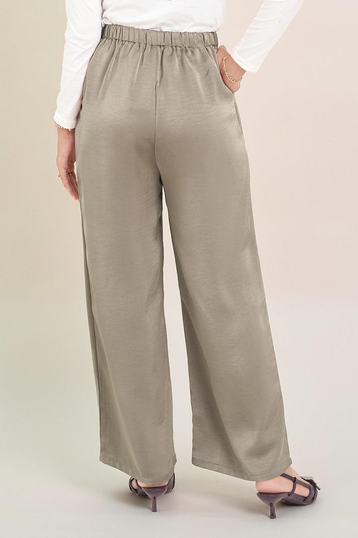Stella Satin Pants Champagne